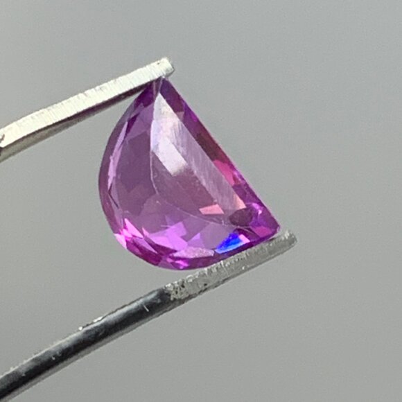 Fancy Moon Cut Boysenberry Sapphire - Picture 11 of 16